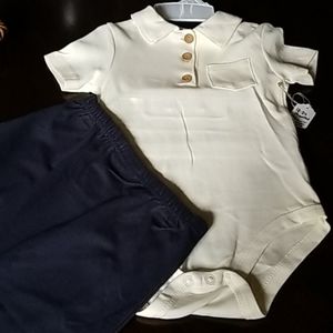 Short Sleeve Bodysuit with a Matching Pants